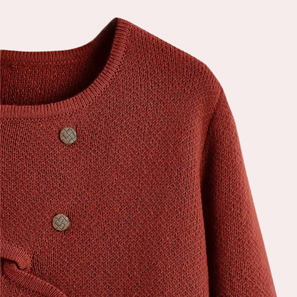 Elegant damesvest met verfijnde pasvorm en open design – SERÉNA - Glamorix