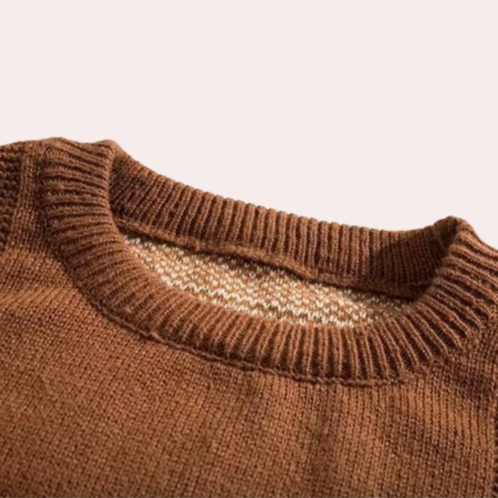 Los gebreide heren trui met casual pasvorm – MAERON - Glamorix