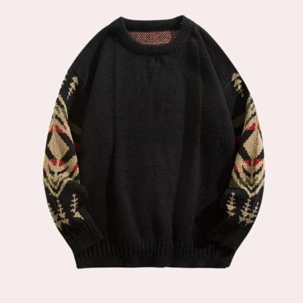 Los gebreide heren trui met casual pasvorm – MAERON - Glamorix