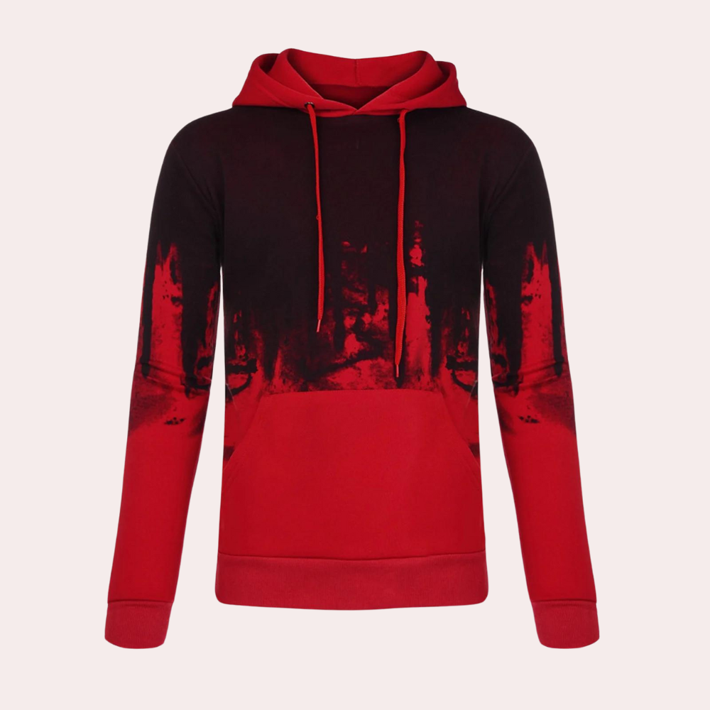 Casual heren hoodie met zachte voering en relaxte pasvorm – VELRON - Glamorix
