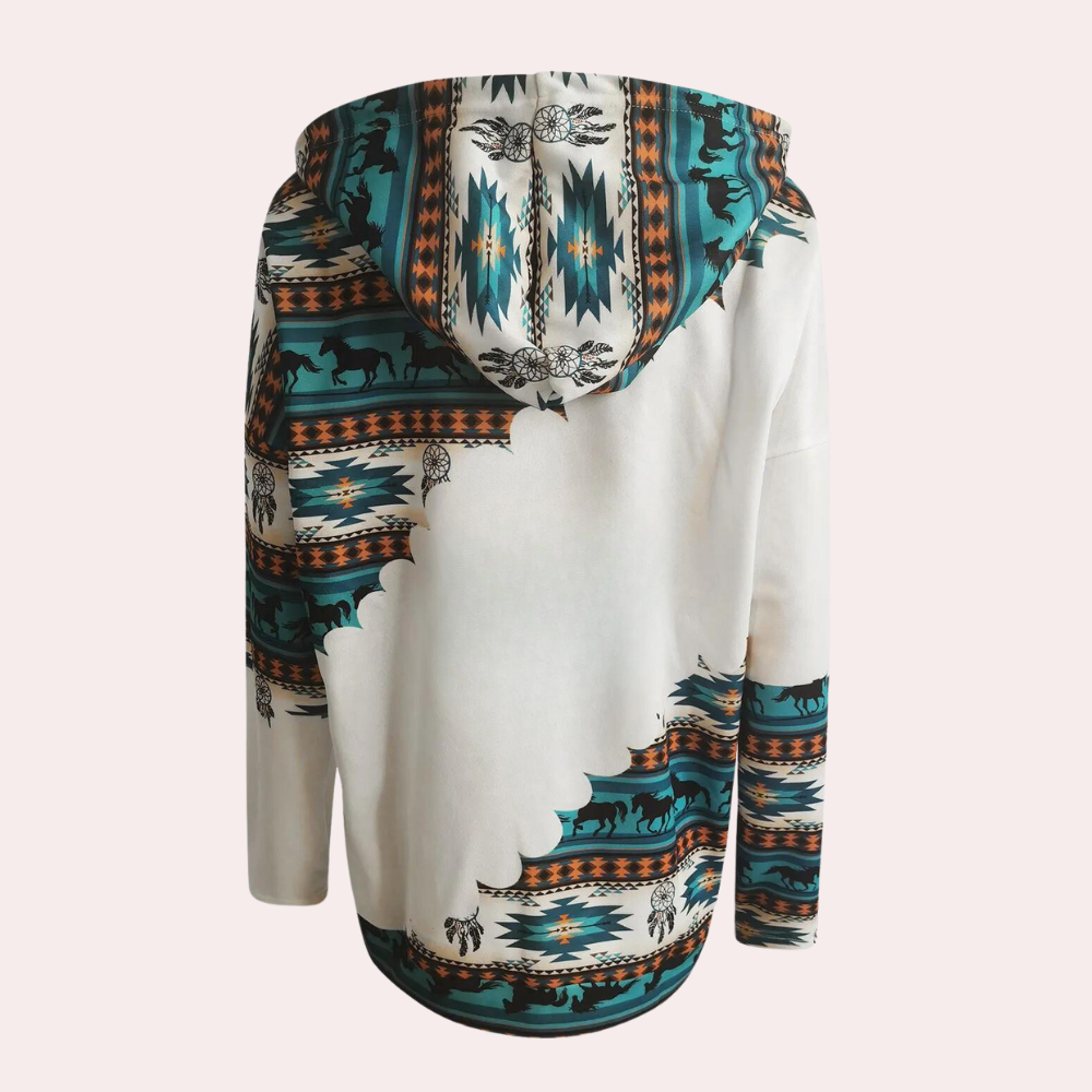 Zachte dames hoodie met casual pasvorm en capuchon – LÉYANA - Glamorix