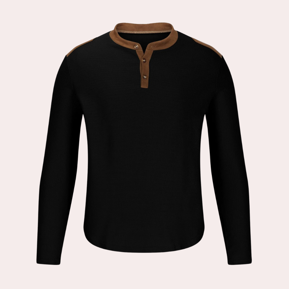 Comfortabele heren vrijetijdstrui met casual pasvorm – RAYNOR - Glamorix