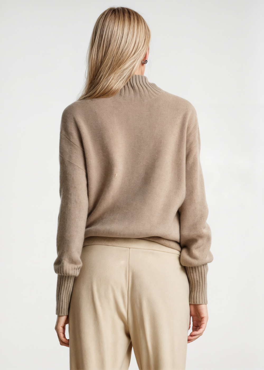 Zachte kasjmier-look trui met losse pasvorm voor dames – ESVANA - Glamorix