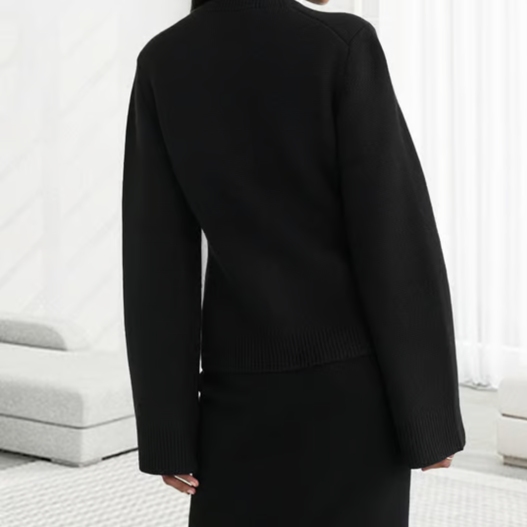 Ultra zachte dames cardigan met knopen en relaxed fit – LUNAYA KNIT - Glamorix