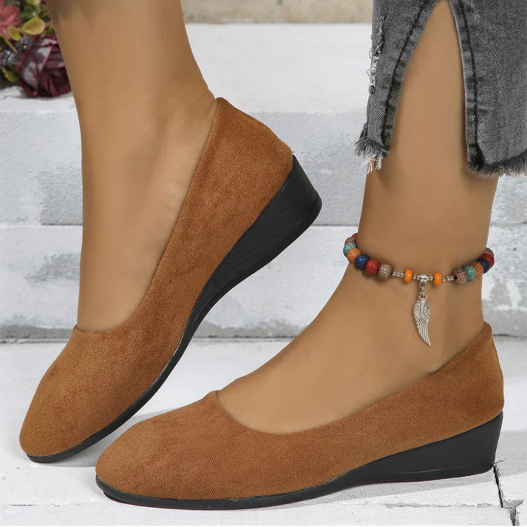 Lichtgewicht dames wedge schoenen met anti-slip zool – ALVINA LIFT - Glamorix