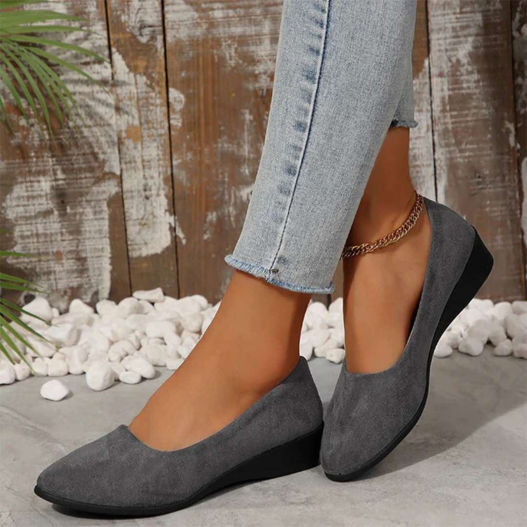 Lichtgewicht dames wedge schoenen met anti-slip zool – ALVINA LIFT - Glamorix
