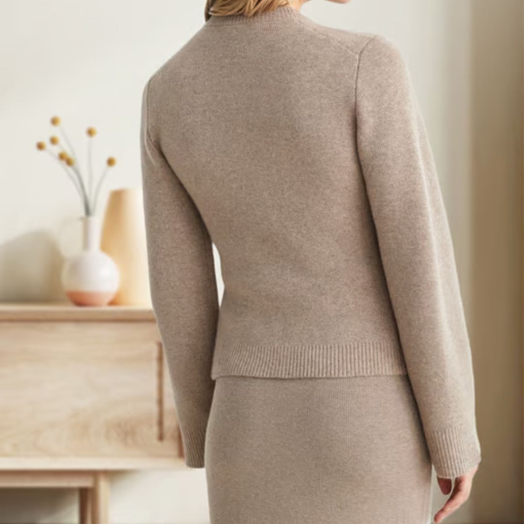 Ultra zachte dames cardigan met knopen en relaxed fit – LUNAYA KNIT - Glamorix