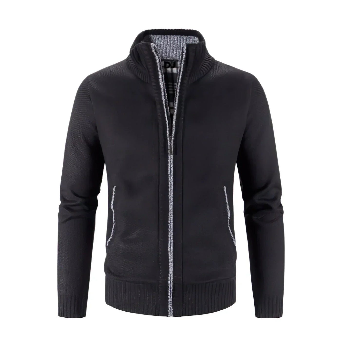 ARTHUR - Gebreid herenvest met rits en tijdloze stijl