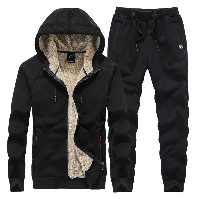 RYDER - Knusse fleecegevoerde heren hoodie- en joggerset