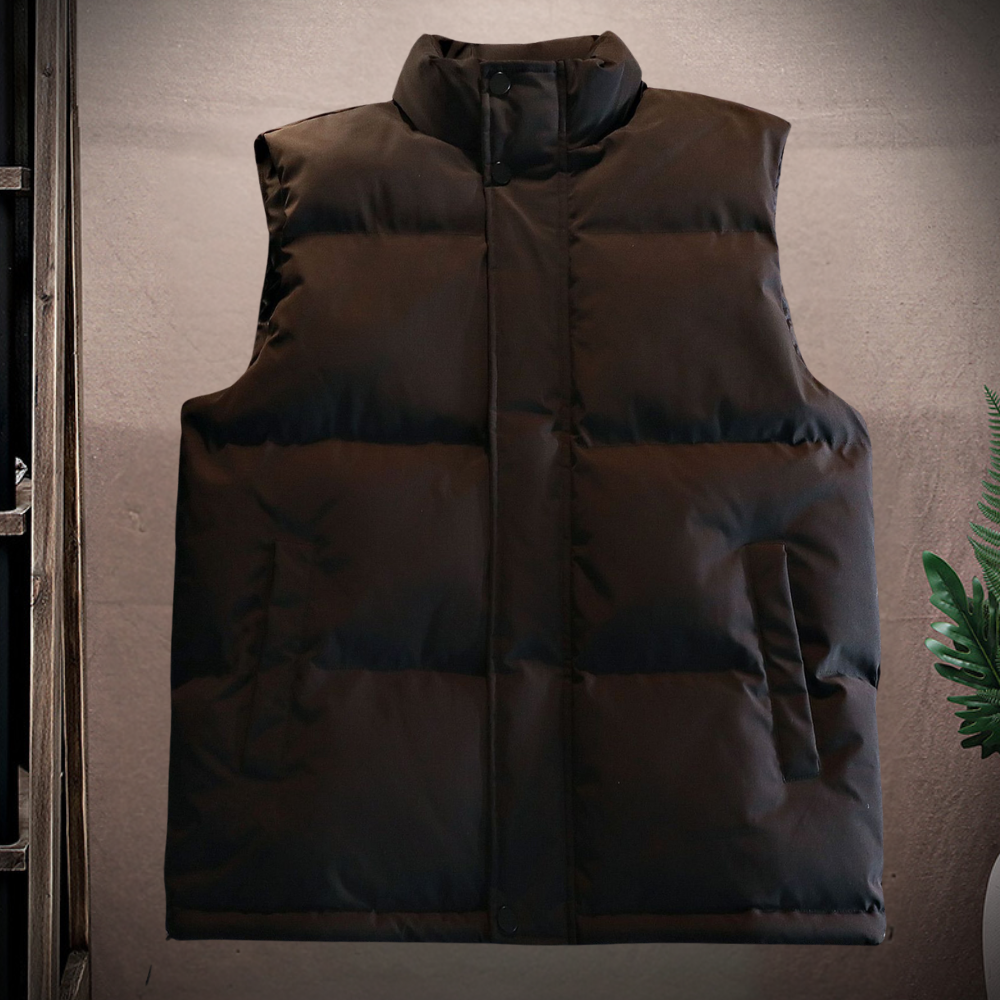 Mouwloos heren puffer vest met lichte vulling – ASTONEX - Glamorix
