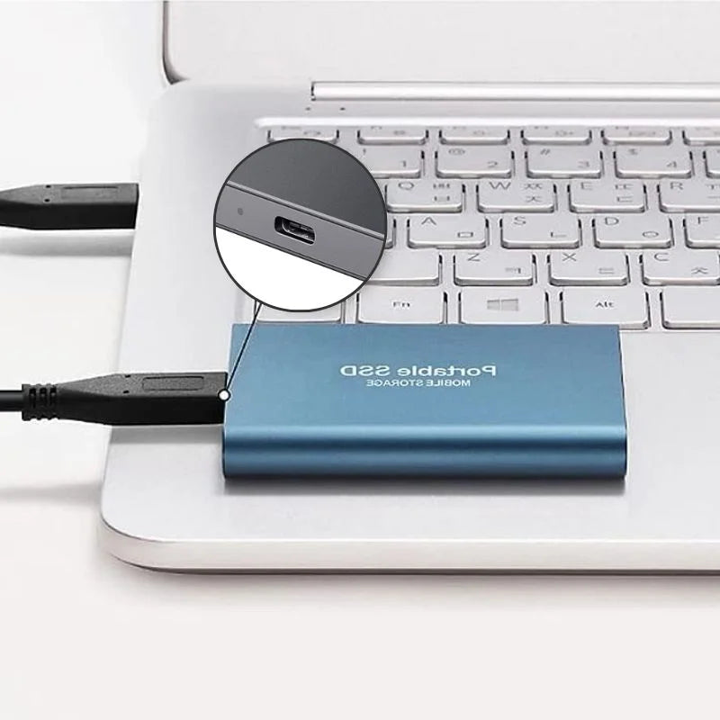 Draagbare externe SSD met aluminium behuizing – VELOX SSD - Glamorix