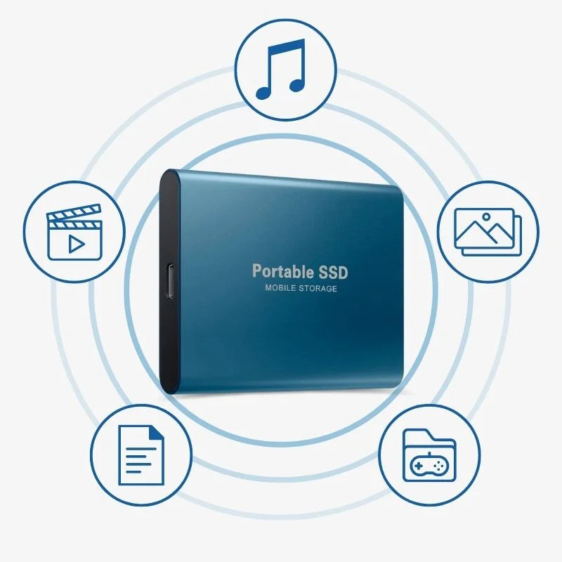 Draagbare externe SSD met aluminium behuizing – VELOX SSD - Glamorix