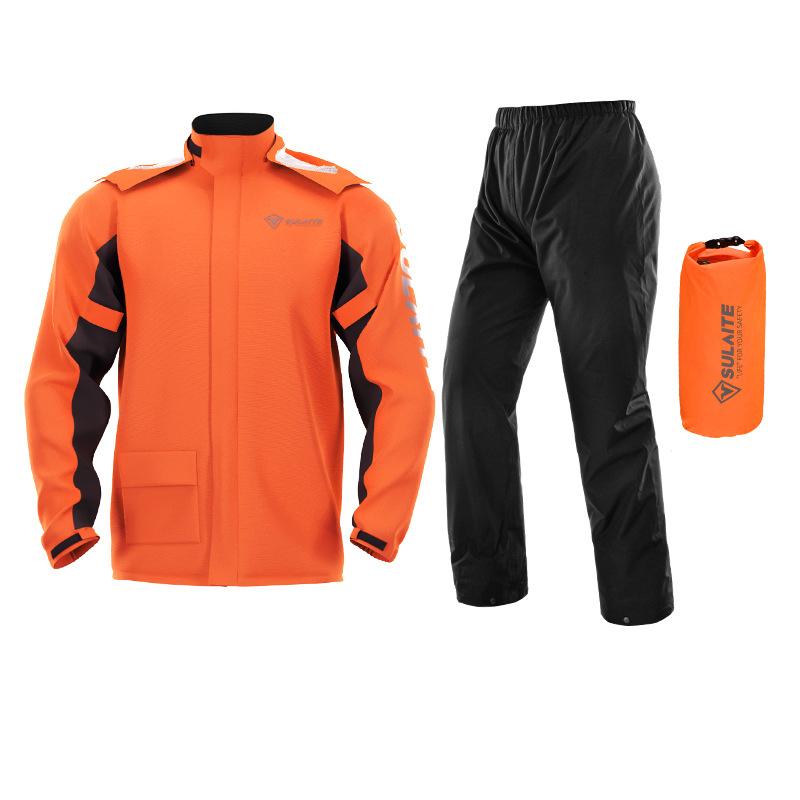 Reflecterend regenpak met opbergtas voor outdoor activiteiten – VISTRA RAINGUARD - Glamorix