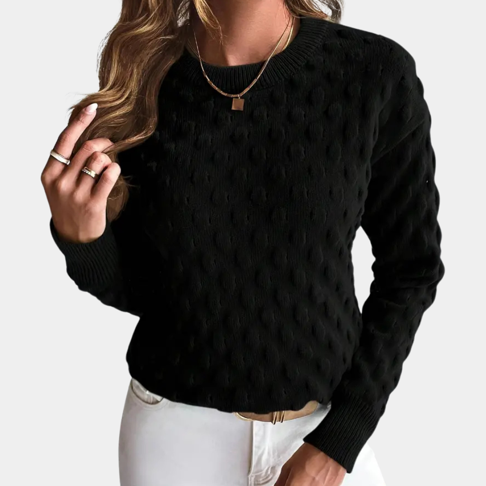 Zachte gebreide damestrui met casual pasvorm – ELIORA CozyKnit - Glamorix