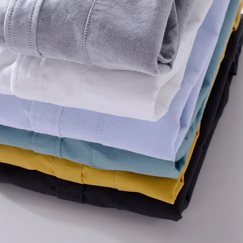 Herenoverhemd met opstaande kraag en rechte pasvorm – ARVID COLLAR - Glamorix