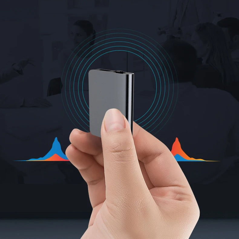 Ultraslanke mini spraakrecorder met heldere audio en 50 uur batterij – AUDIONIC PRO - Glamorix