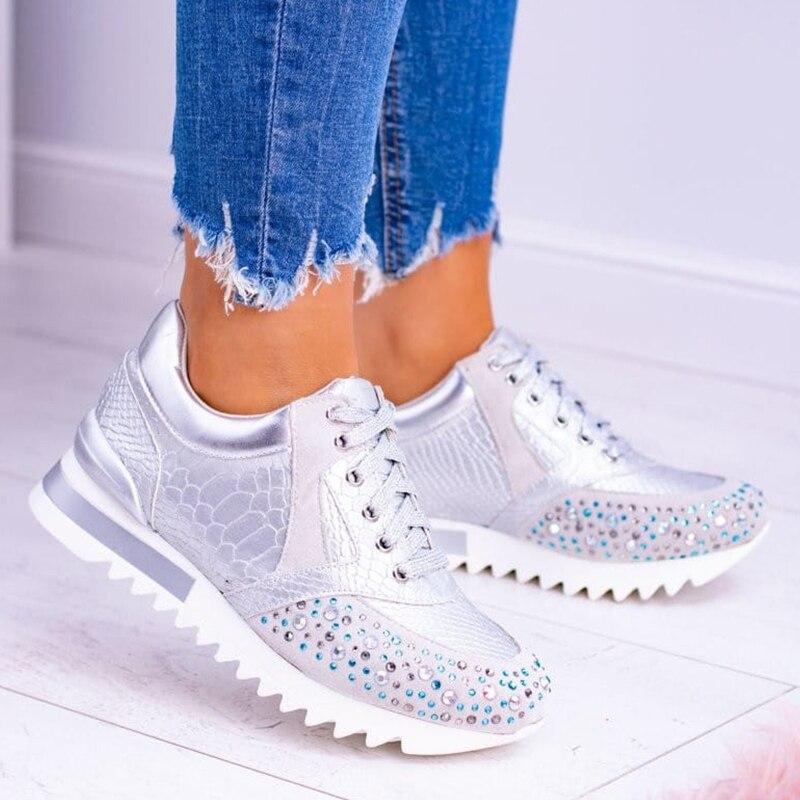 Moderne dames sneaker met speels patroon en dempende zool – Vistana BoldLine - Glamorix