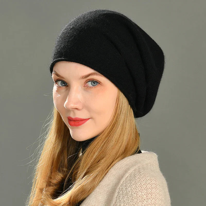 YASMINE – Gebreide dames beanie met zachte fit - Glamorix