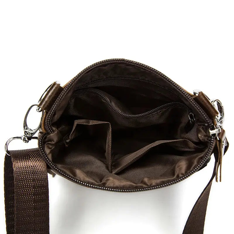 DAREN – Leren crossbodytas met meerdere compartimenten voor heren
