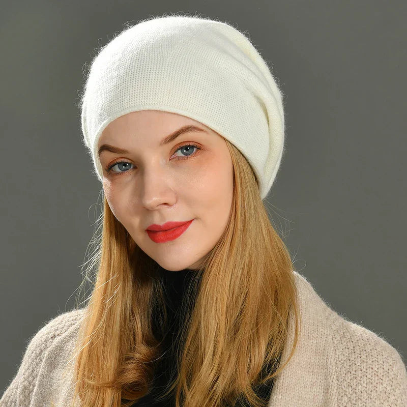 YASMINE – Gebreide dames beanie met zachte fit - Glamorix