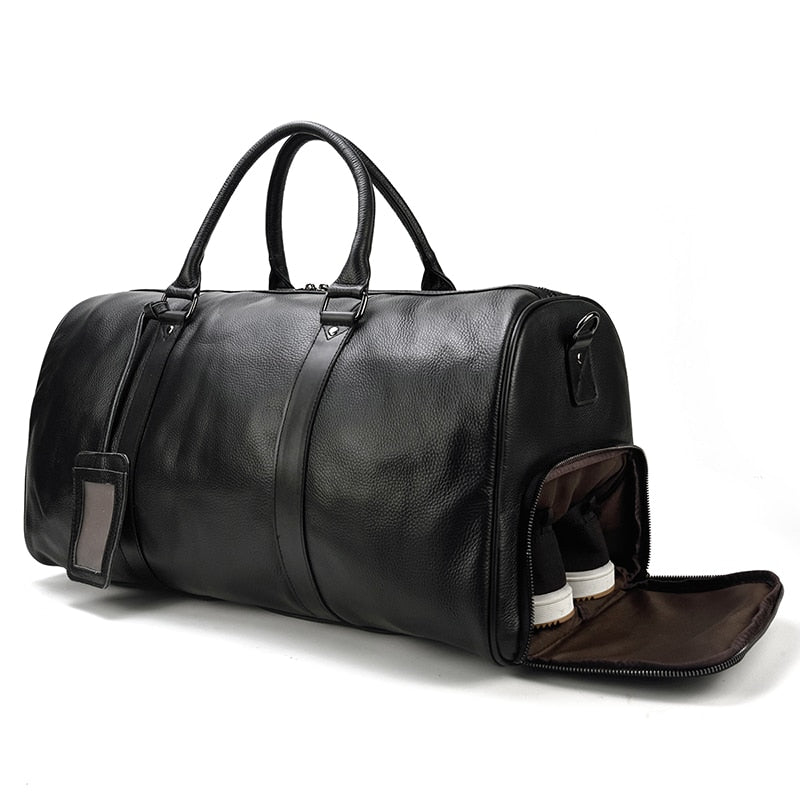 ATTICUS - Luxe leren reistas voor heren met tijdloze stijl