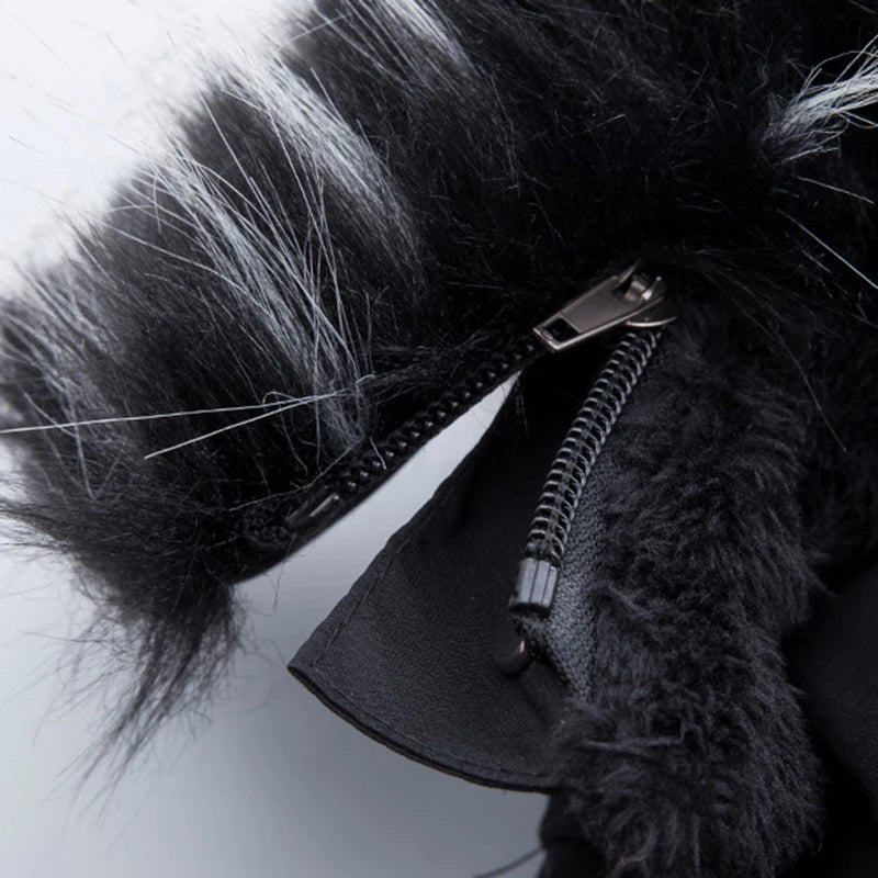 EMIL - Abrigo de invierno con capucha y forro de piel sintética para hombre - Glamorix