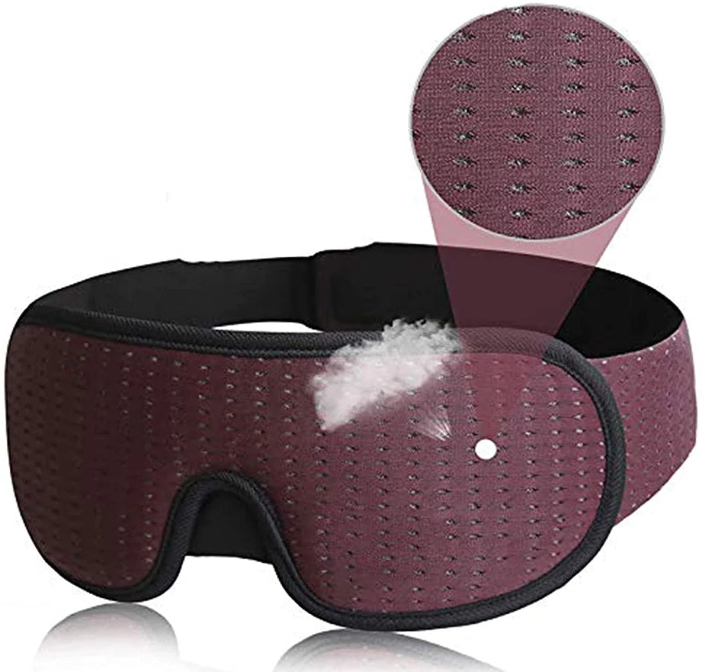 Zachte slaapmasker van ademende stof voor diepe rust – DREAMBLOCK SOFT - Glamorix