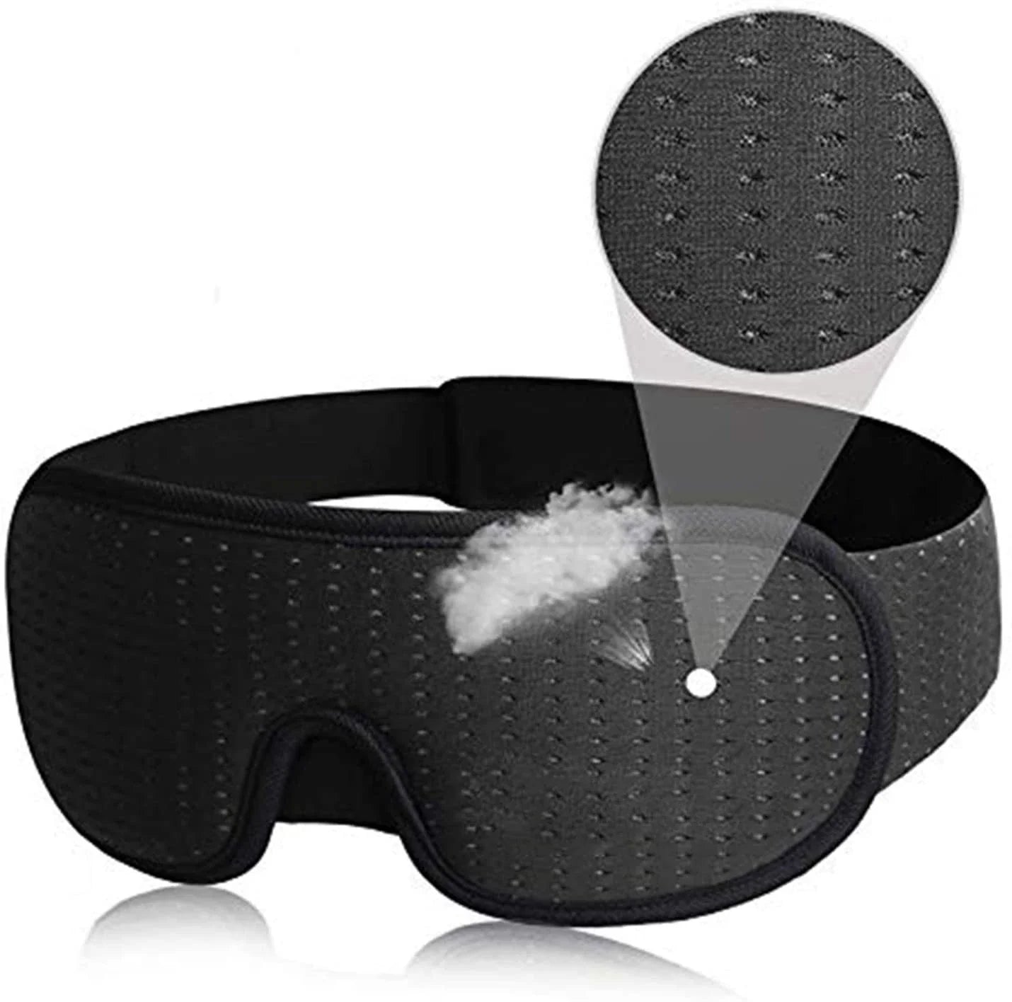 Zachte slaapmasker van ademende stof voor diepe rust – DREAMBLOCK SOFT - Glamorix