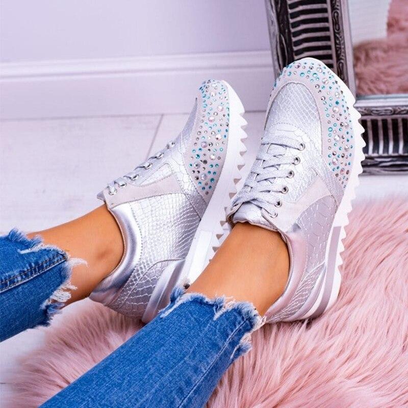 Moderne dames sneaker met speels patroon en dempende zool – Vistana BoldLine - Glamorix