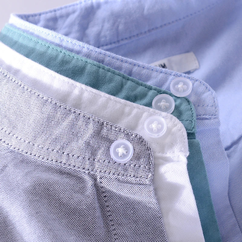 Herenoverhemd met opstaande kraag en rechte pasvorm – ARVID COLLAR - Glamorix