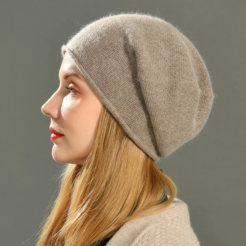 YASMINE – Gebreide dames beanie met zachte fit - Glamorix
