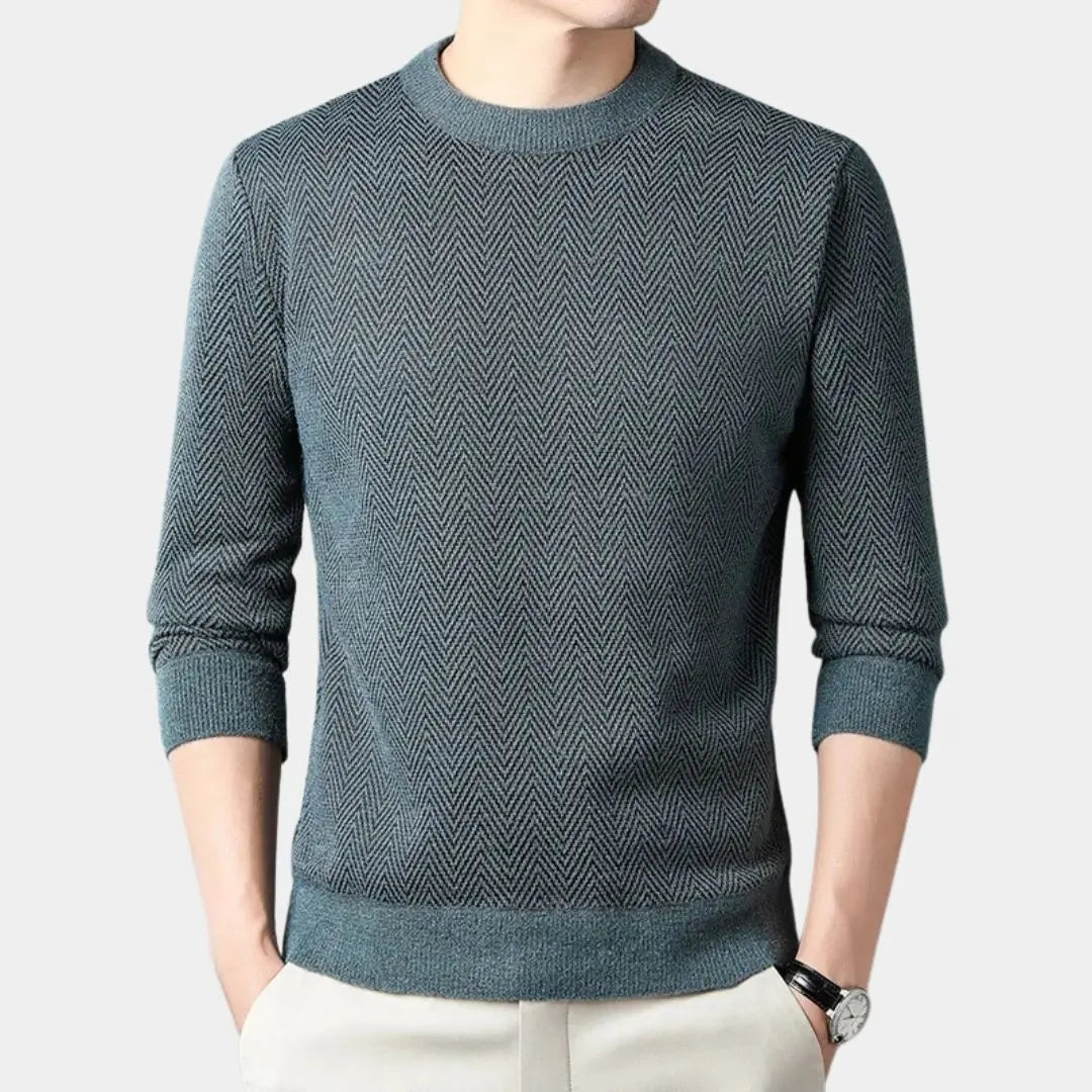Casual herentrui met getailleerde pasvorm en moderne look – RENZOR - Glamorix