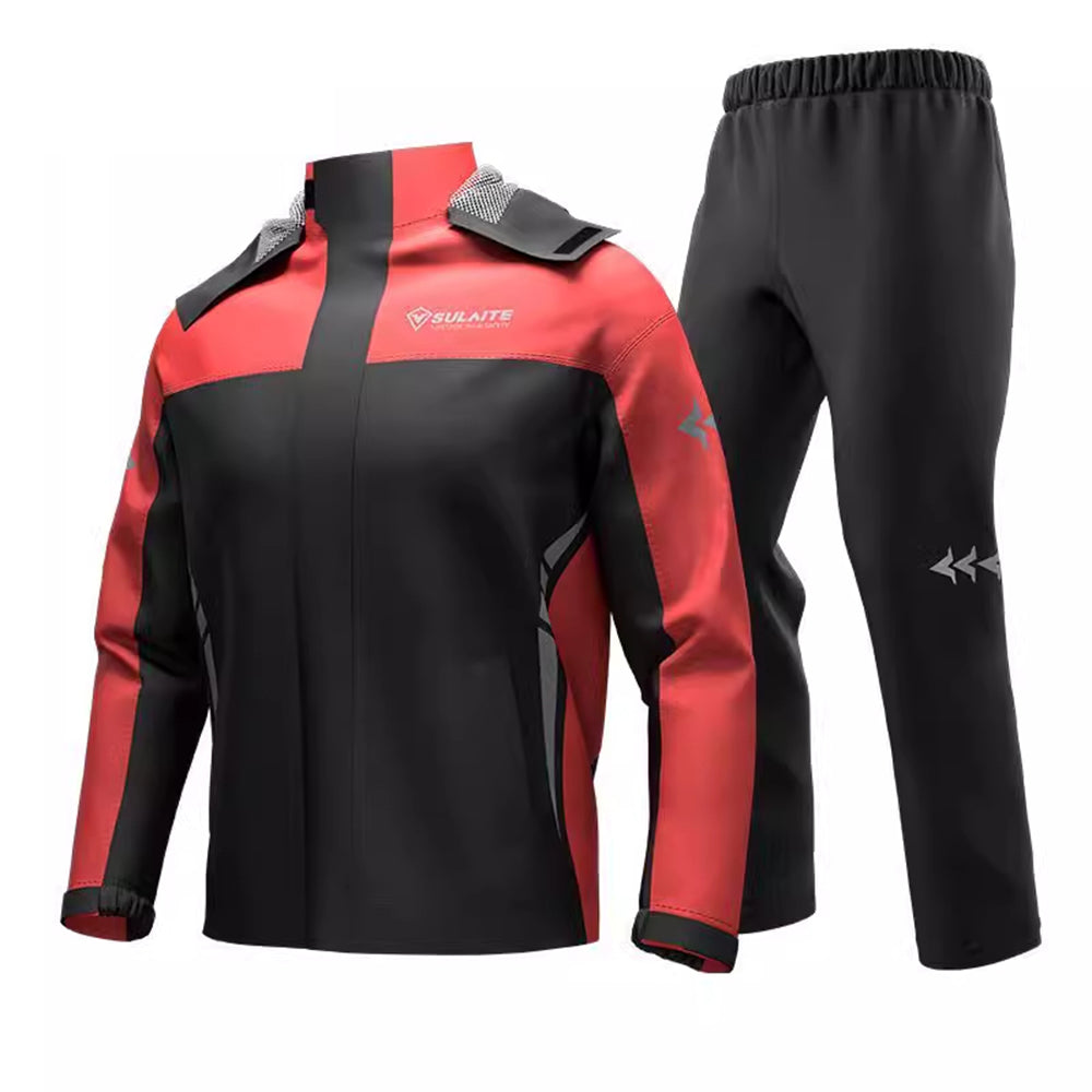 Reflecterend regenpak met opbergtas voor outdoor activiteiten – VISTRA RAINGUARD - Glamorix