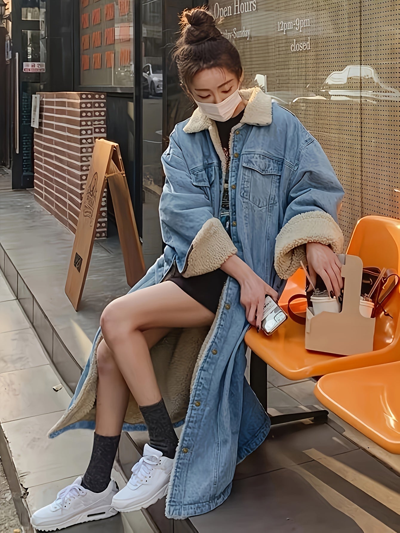 Jas – Denimlook & Warme Voering - Glamorix