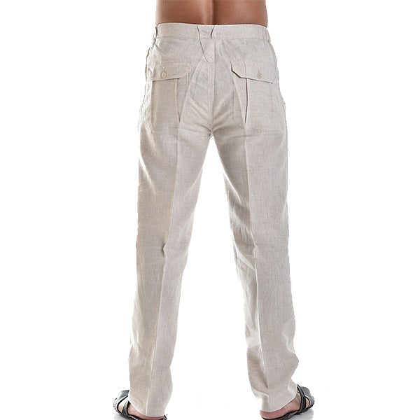 Luchtige rechte herenbroek met plooidetail – ELIOR STRAIGHT - Glamorix