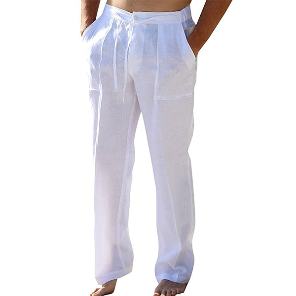 Luchtige rechte herenbroek met plooidetail – ELIOR STRAIGHT - Glamorix