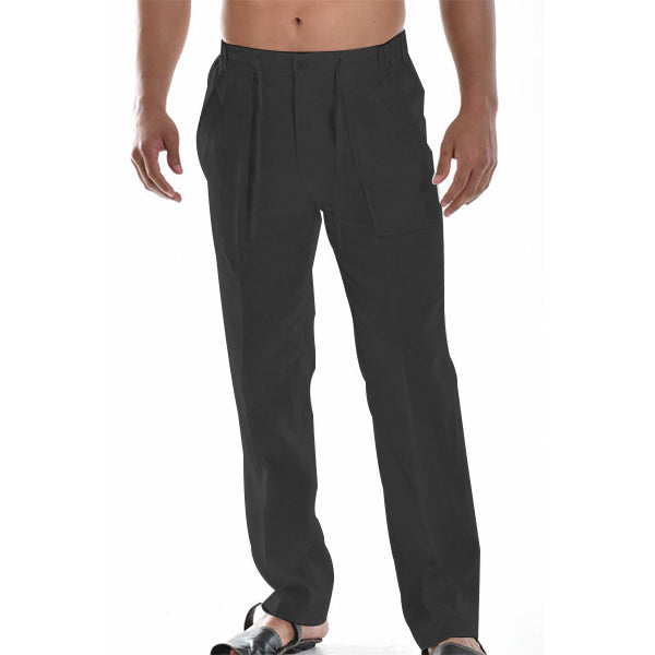 Luchtige rechte herenbroek met plooidetail – ELIOR STRAIGHT - Glamorix