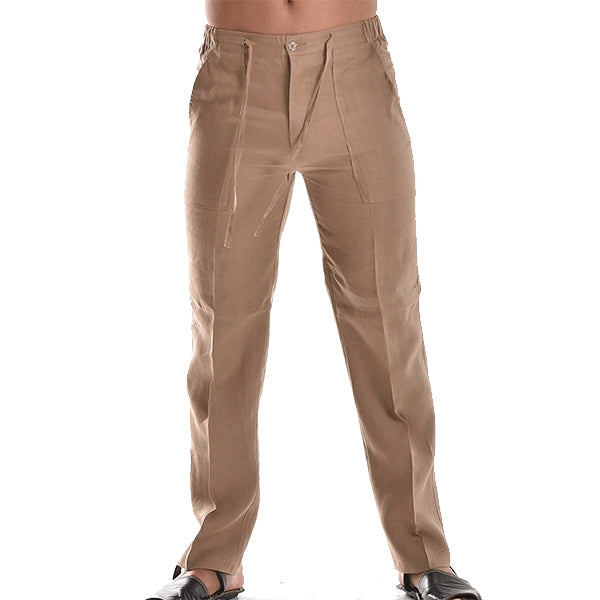 Luchtige rechte herenbroek met plooidetail – ELIOR STRAIGHT - Glamorix
