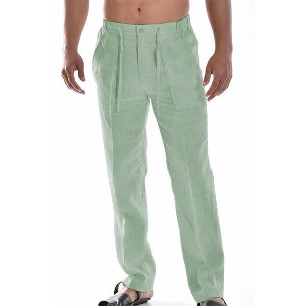 Luchtige rechte herenbroek met plooidetail – ELIOR STRAIGHT - Glamorix