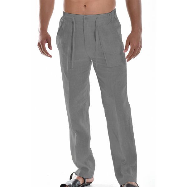 Luchtige rechte herenbroek met plooidetail – ELIOR STRAIGHT - Glamorix