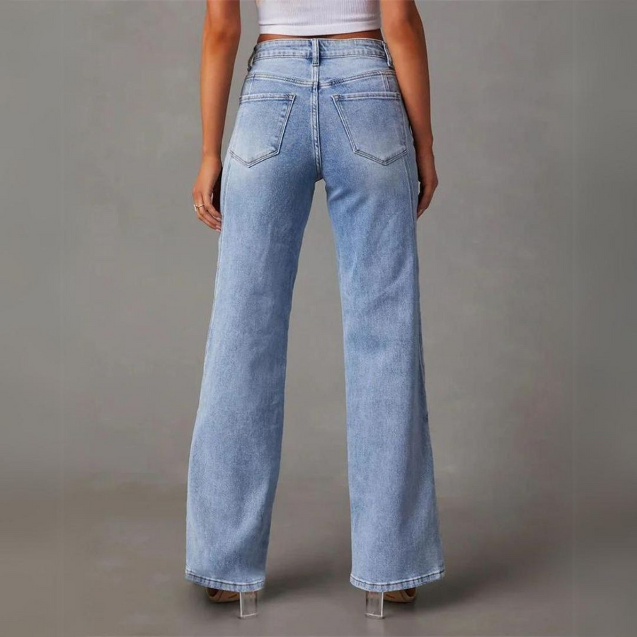 VIVIAN - Stijlvolle hoge taille flair jeans voor dames