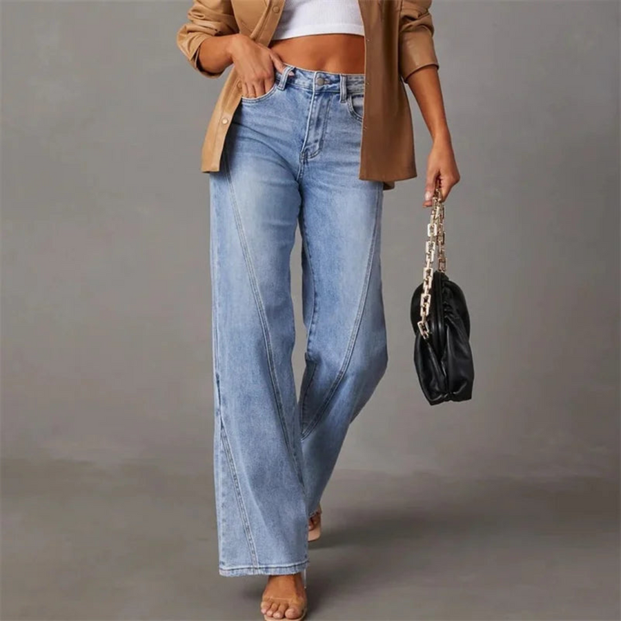VIVIAN - Stijlvolle hoge taille flair jeans voor dames