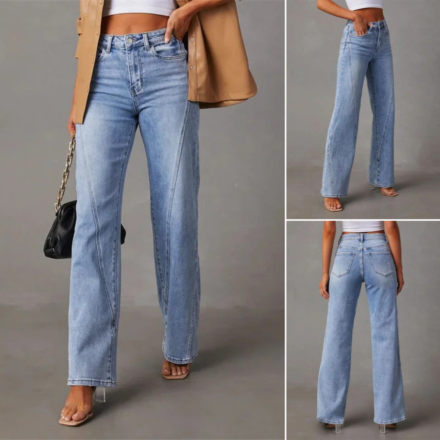 VIVIAN - Stijlvolle hoge taille flair jeans voor dames