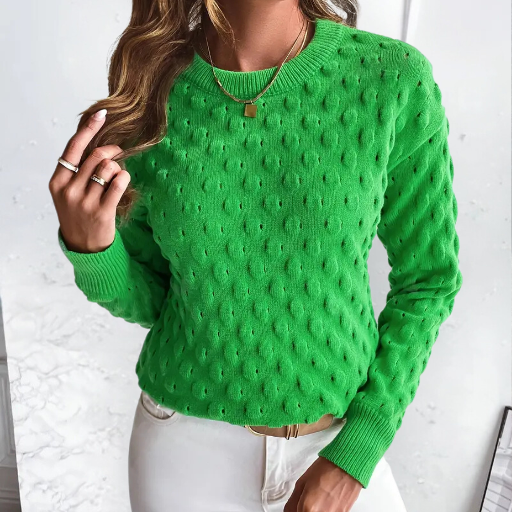 Zachte gebreide damestrui met casual pasvorm – ELIORA CozyKnit - Glamorix