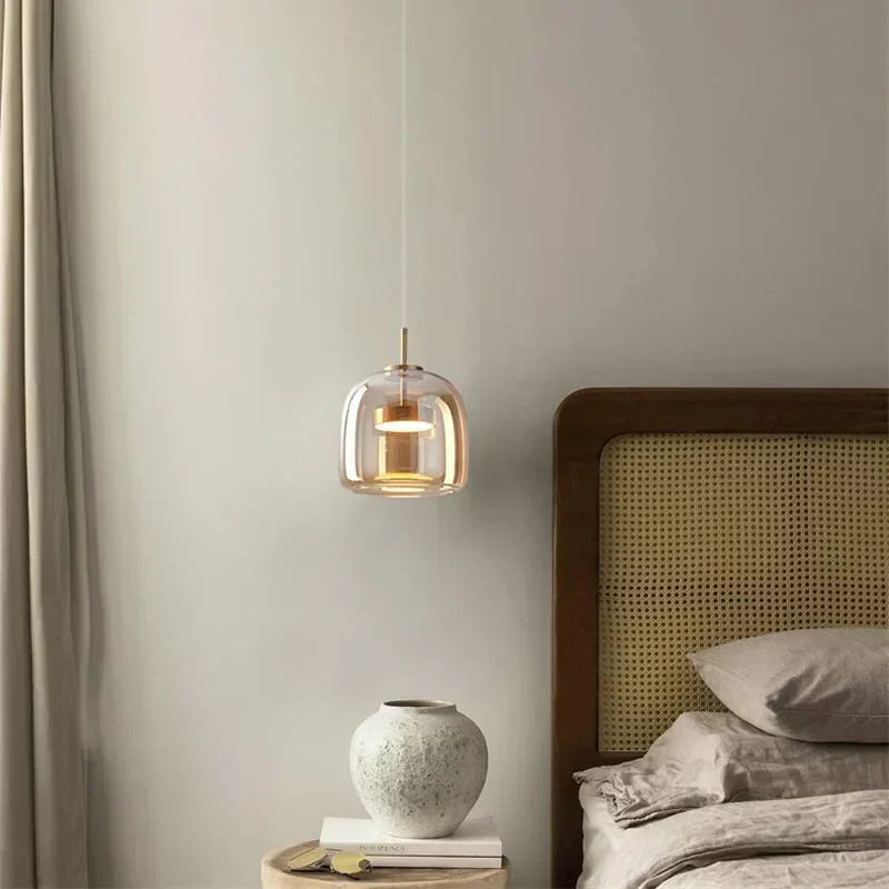 Moderne plafondlamp met helder glas en verfijnde afwerking – CLAREZZA ClearGlow - Glamorix