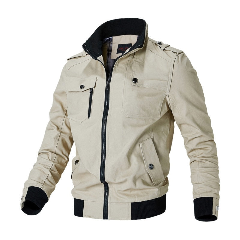 Ely - Bomberjack met zakken en ritssluiting voor heren - Glamorix