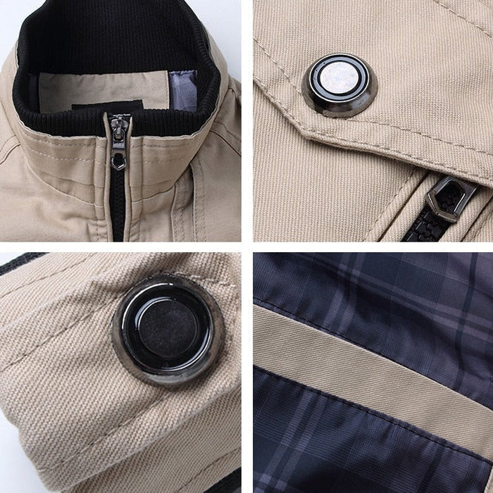 Ely - Bomberjack met zakken en ritssluiting voor heren - Glamorix