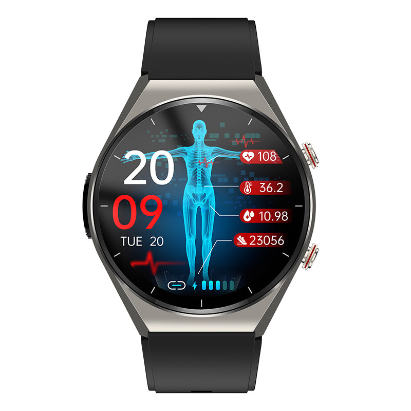 Gezondheids-smartwatch met bloedglucose, EKG en bloeddrukmonitor – BIOCHECK PRO - Glamorix