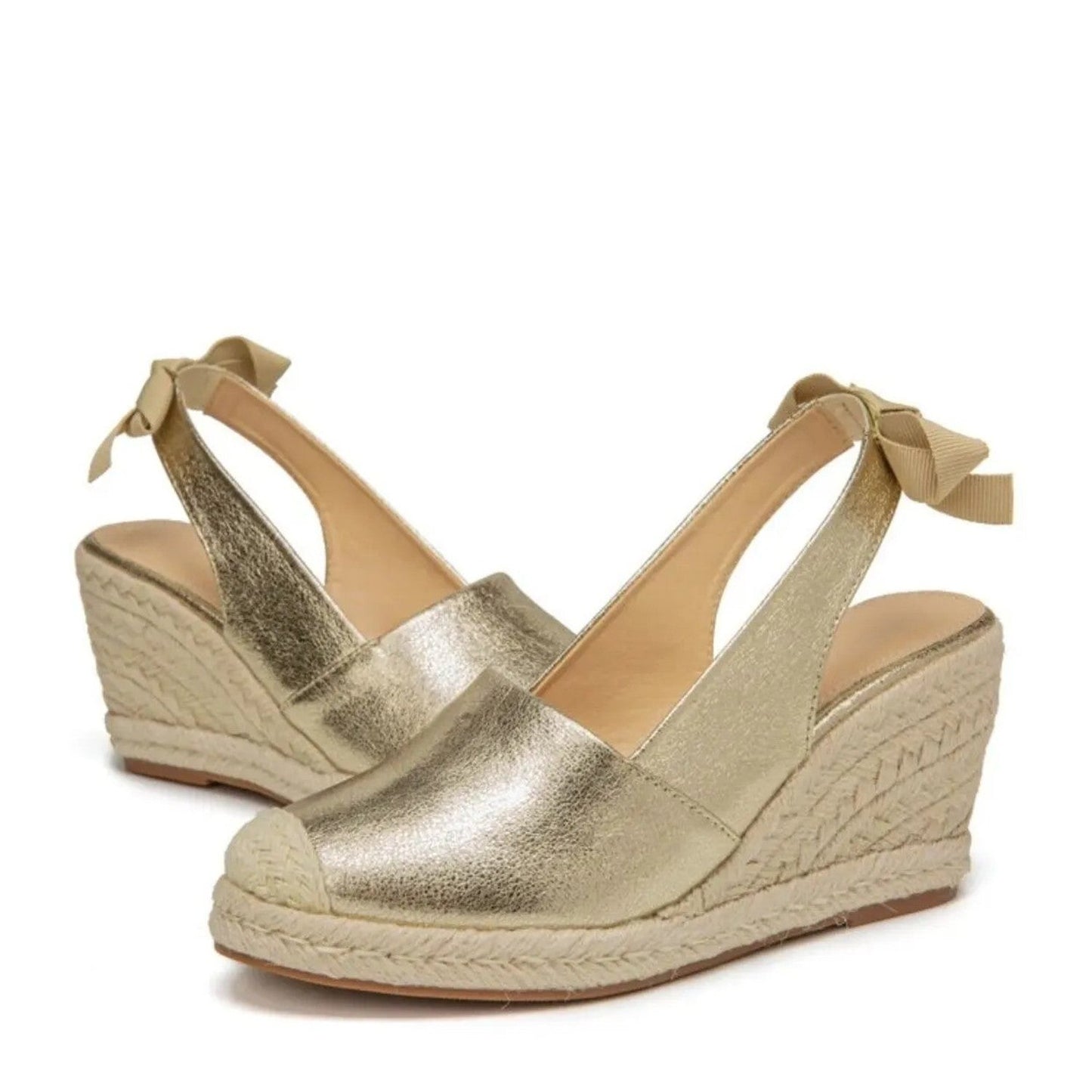 Gouden dames sandalen met riem en gesp – Lumira ShineBuckle - Glamorix