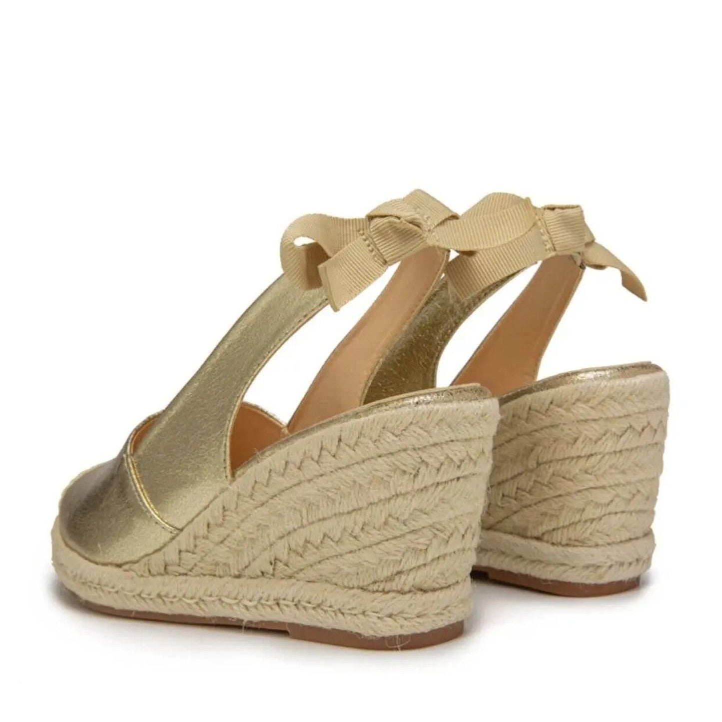 Gouden dames sandalen met riem en gesp – Lumira ShineBuckle - Glamorix